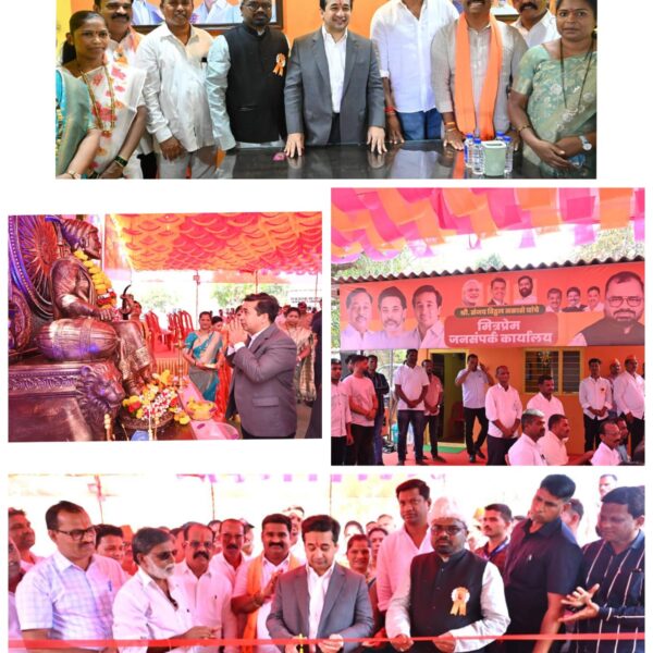 पालकमंत्री नितेश राणे यांच्या शुभहस्ते संजय नकाशे यांचे मित्रप्रेम जनसंपर्क कार्यालयाचे उदघाटन संपन्न