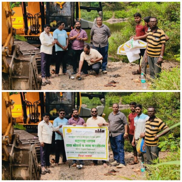 पालकमंत्री नितेश राणे यांच्या मार्गदर्शनातून आणि नाम फाउंडेशनच्या सहकार्याने वागदे गडनदीपात्र गाळमुक्त