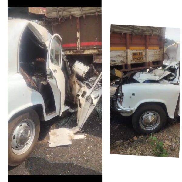 खारेपाटण मध्ये भीषण अपघात