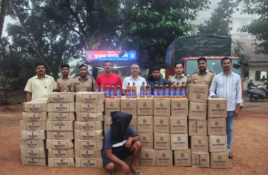 कुडाळमध्ये गोवा बनावटीच्या दारू वाहतुकीवर कारवाई