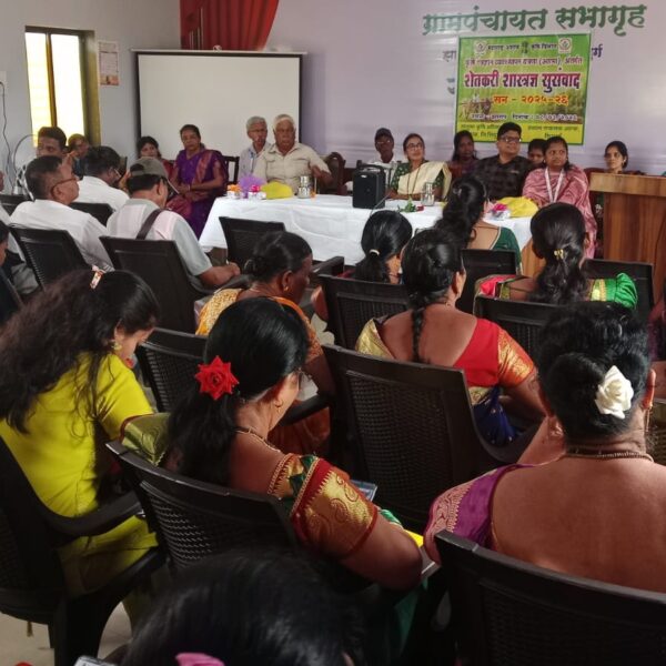 झारापमध्ये आत्मा अंतर्गत शेतकरी शास्त्रज्ञ सुसंवाद ; सेंद्रिय शेतीचा संदेश