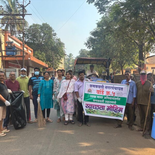 शहर स्वच्छतेसाठी कणकवलीच्या भाजपाच्या नगरसेविका सरसावल्या