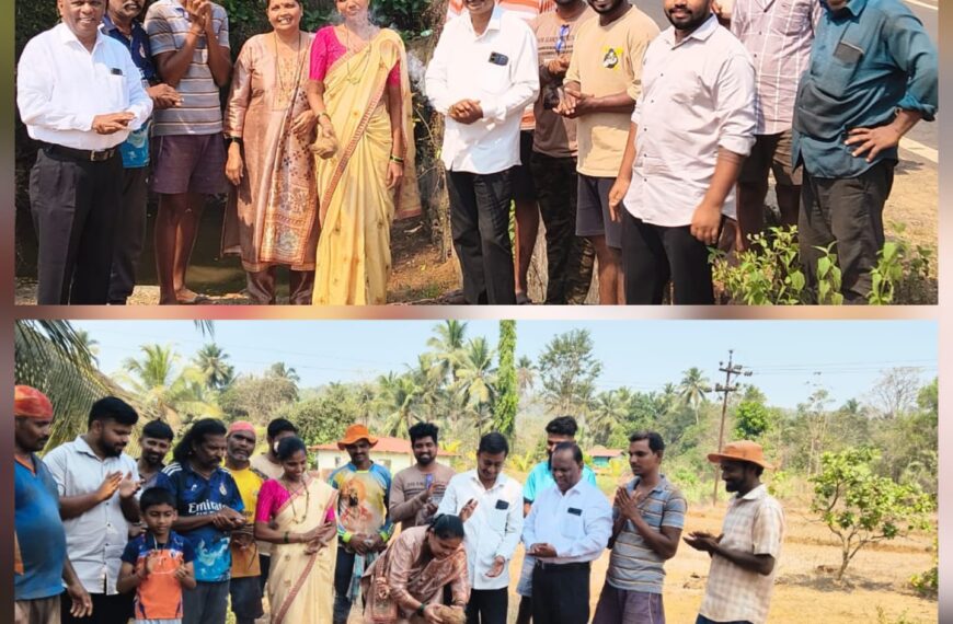 हुमरमळा (वालावल) मध्ये पाच कामांची भुमिपुजने