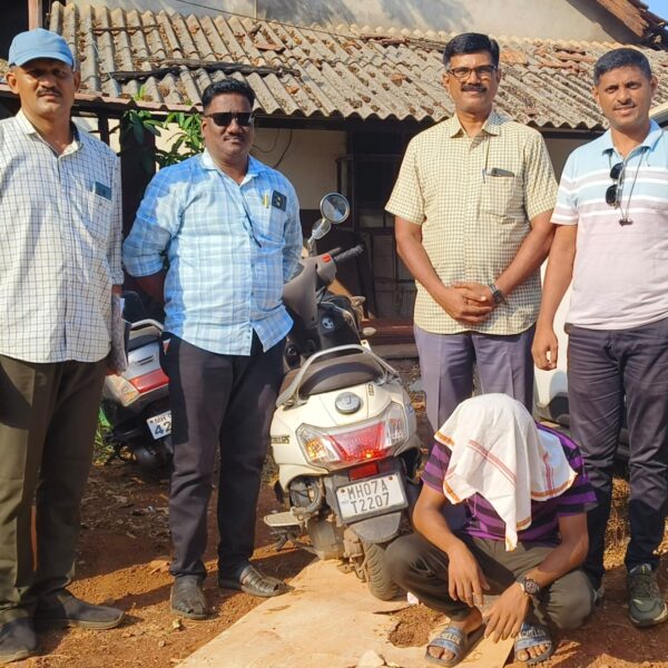 कणकवलीतून चोरीला गेलेली दुचाकी दोन महिन्यांनी चोरट्यासह एलसीबीने पकडली