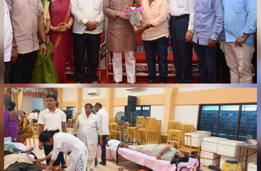 कुडाळ मध्ये आरोग्य आणि रक्तदान शिबिराला उत्स्फूर्त प्रतिसाद