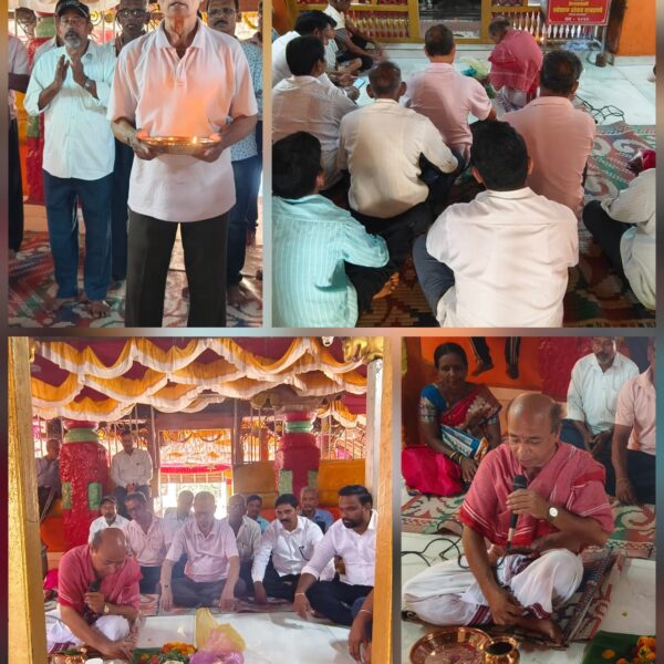 खासदार नारायण राणेंच्या वाढदिवसानिमित्त लोरे नंबर 1 गांगोचाळा येथे अभिषेक