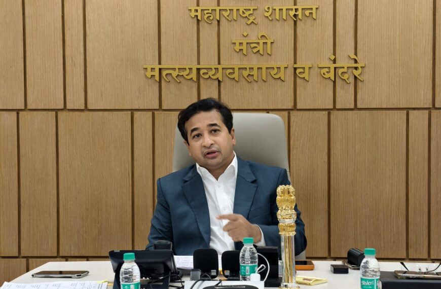 मत्स्योद्योग व बंदर विकास मंत्री नितेश राणे यांची भाजपाच्या रायगड दक्षिण जिल्हा प्रभारी पदी निवड