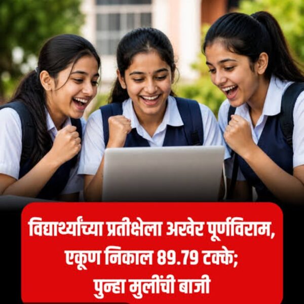 राज्याचा बारावीचा एकूण निकाल ८९.७९ टक्के.