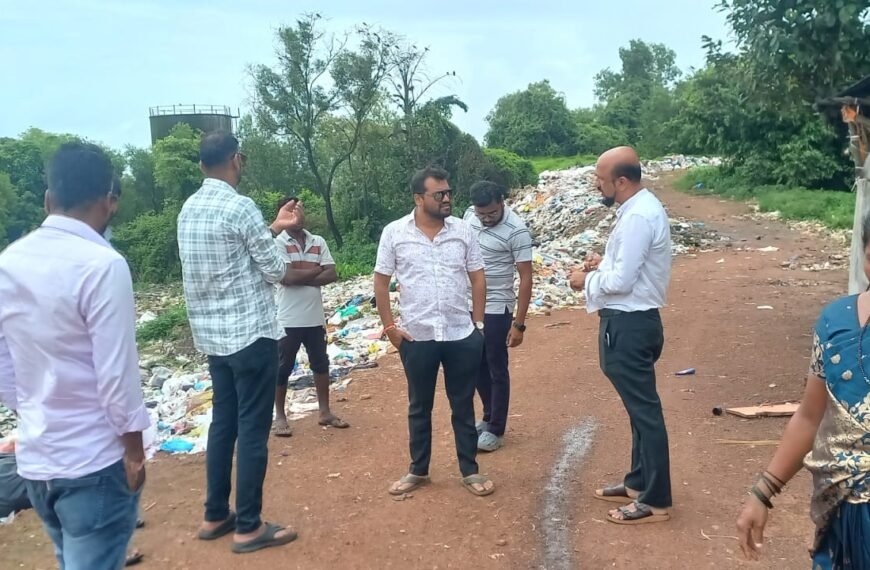 सांगिर्डेवाडी येथील कचरा डेपोत दुर्गंधीचे साम्राज्य !