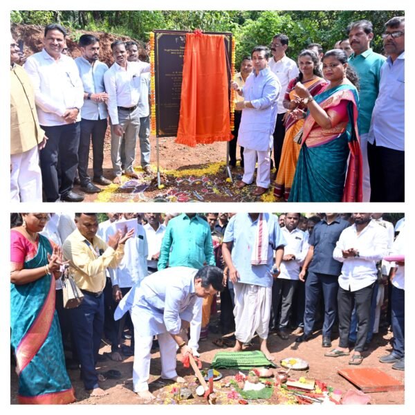 पालकमंत्री ना. नितेश राणे यांच्याहस्ते हेत येथे कविवर्य पद्मश्री नारायण सुर्वे यांच्या स्मारकाचे भूमिपूजन