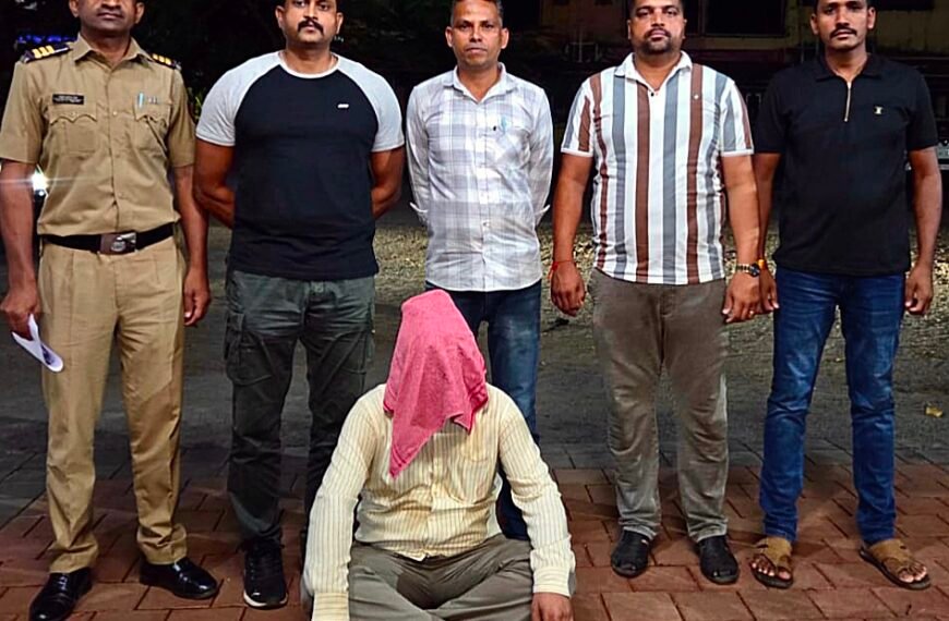 तीन वर्षांपासून फरार असलेल्या संशयितास ताडदेव मुंबईतून अटक
